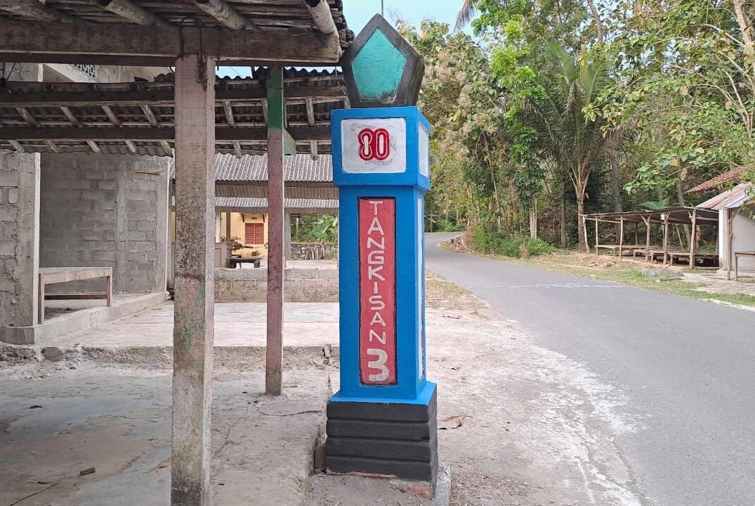 Tugu Perbatasan Padukuhan Tangkisan 3 dan Banjaran